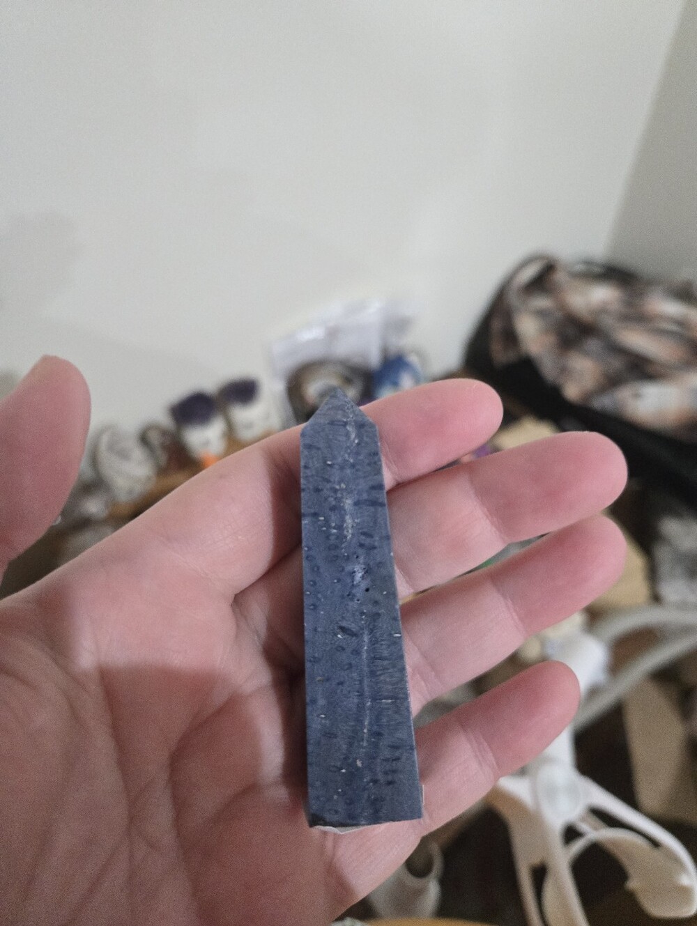 Mini Blue Fossilized Coral Tower From Florida